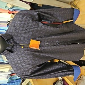 Men's Geometric navy/blk sport. 57% cotton 43% modal